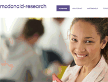Tablet Screenshot of mcdonald-research.com